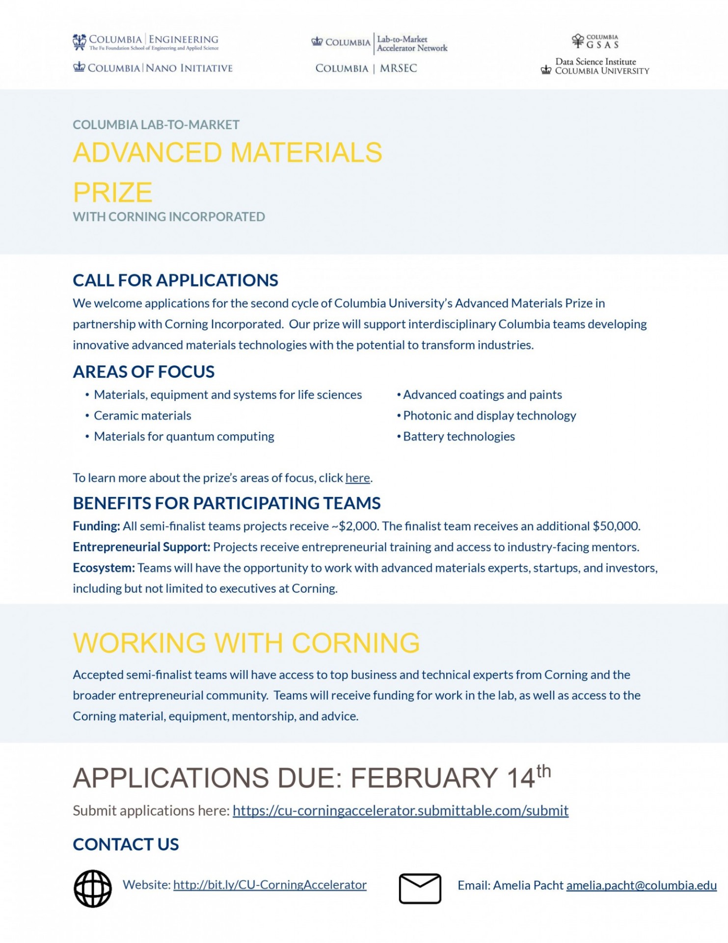Corning 1-pager